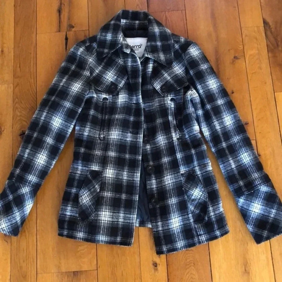 🎉HP🎉Medium Black & White Pea coat - Picture 1 of 5